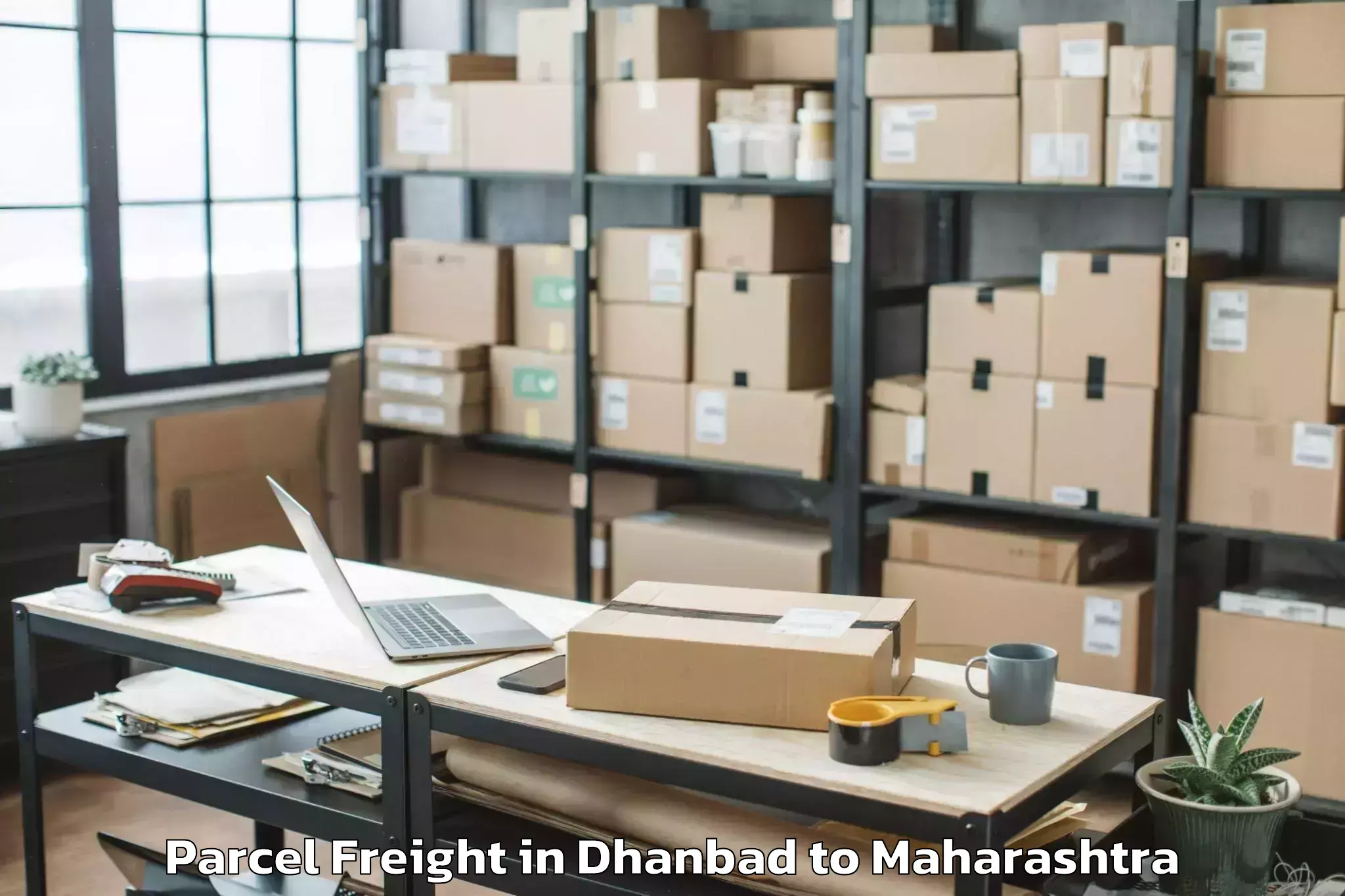 Book Dhanbad to Bhiwapur Parcel Freight Online